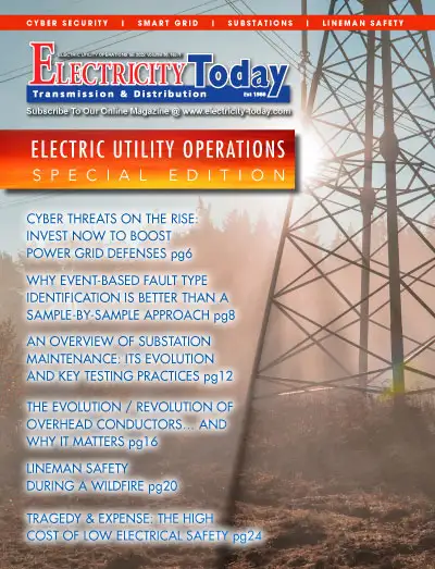 Electricity Today T&D Magazine - Electric Utility Operations January & February 2022 Special Edition